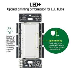 Interrupteur variateur Maestro LED+ avec plaque murale pour ampoules LED dimmables, 150 avec un pôle