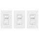 Interrupteur Variateur Skylark Contour Led+ Avec Plaque Murale Pour Ampoules Led, Blanc (lot De 3)
