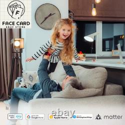 Interrupteur variateur Wi-Fi Decora Smart en blanc, compatible avec Google, Alexa, Homekit.