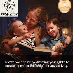 Interrupteur variateur Wi-Fi Decora Smart en blanc, compatible avec Google, Alexa, Homekit.