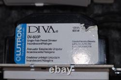 Interrupteur variateur à un pôle Lutron modèle DV-600P blanc lot (15) 600 watts
