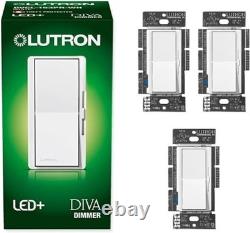 Interrupteur variateur d’éclairage Diva LED+ pour LED, halogène et ampoules à incandescence à intensité variable