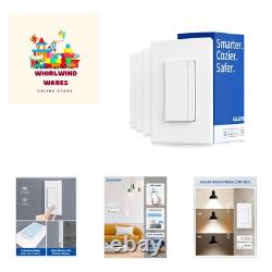 Interrupteur variateur d’éclairage intelligent, interrupteur variateur Wi-Fi 2,4 GHz compatible avec Alexa