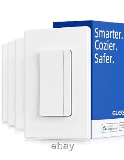 Interrupteur variateur d’éclairage intelligent, interrupteur variateur Wi-Fi 2,4 GHz compatible avec Alexa