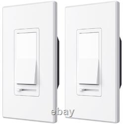 Interrupteur variateur de lumière 24 pièces, interrupteurs variateurs à glissière unipolaires ou à trois voies pour LED