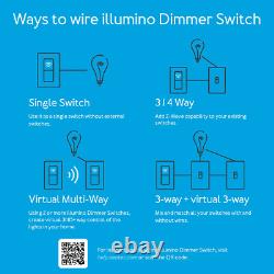 Interrupteur variateur de lumière Zwave, 3 voies, répéteur, on/off D