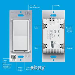 Interrupteur variateur de lumière Zwave, 3 voies, répéteur, on/off D