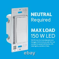 Interrupteur variateur de lumière Zwave, 3 voies, répéteur, on/off D