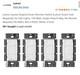 Interrupteur Variateur De Lumière Intelligent Lutron Caseta Original/pd-6wcl-wh-r- Blanc (paquet De 4)