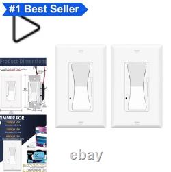 Interrupteur variateur de lumière, lot de 2, unipolaire, va-et-vient, compatible LED, incandescente et CFL