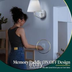 Interrupteur variateur de lumière numérique à un pôle 3 voies 300W LED CFL 10 pièces TOPGREENER