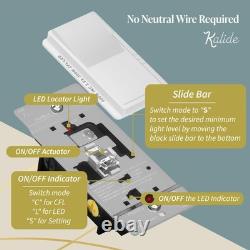 Interrupteur variateur de lumière numérique à un pôle 3 voies 300W LED CFL 10 pièces TOPGREENER