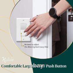 Interrupteur variateur de lumière numérique à un pôle 3 voies 300W LED CFL 10 pièces TOPGREENER