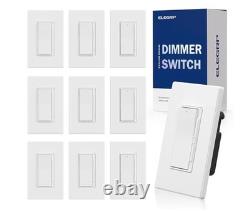 Interrupteur variateur de lumière pour lampes LED/CFL à intensité variable de 300 W et ampoules INC/HAL de 600 W
