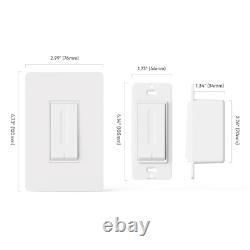 Interrupteur variateur de lumière réglable 4 pièces pour ampoules LED, CFL et incandescentes Interrupteur variateur de lumière réglable 4 pièces pour ampoules LED, CFL et incandescentes