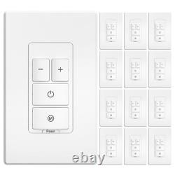 Interrupteur variateur électronique, contrôle par bouton tactile, monopolaire avec indicateur LED