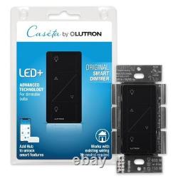 Interrupteur variateur intelligent Caseta, hub intelligent requis, pour éclairages LED, 150 watts, Sin