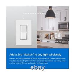 Interrupteur variateur intelligent Lutron Diva ELV+ pour éclairage Caseta, 250 watts LED, neutre