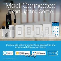 Interrupteur variateur intelligent Lutron Diva pour éclairage Caseta, hub intelligent Lutron requis