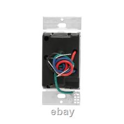 Interrupteur variateur intelligent Lutron Diva pour éclairage Caséta, pack de 1, noir