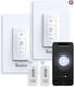 Interrupteur Variateur Intelligent Avec Télécommande, Pack De 2 Interrupteurs Wi-fi