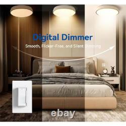 Interrupteur variateur numérique 5 Amp à un pôle / 3 voies pour LED/CFL dimmables