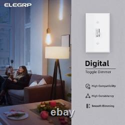 Interrupteur variateur numérique pour ampoules LED, CFL et incandescentes dimmables