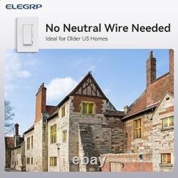 Interrupteur variateur numérique pour lumières LED/CFL dimmables de 300W et blanc 6