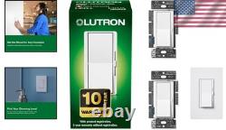 Interrupteur variateur polyvalent 150W Diva pour besoins d'éclairage en lot de 2 - Contrôle sans scintillement