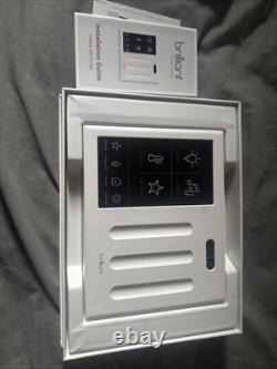 Interrupteur variateur pour maison intelligente blanc brillant