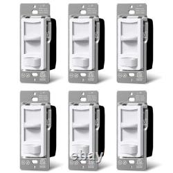 Interrupteur variateur super mince 6 pièces, monopole ou à 3 voies, interrupteur lumineux dimmable