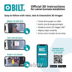 Interrupteur variateur tactile Sunnata avec plaque murale, pour ampoules LED, 150 avec 3 voies ou multi-placements