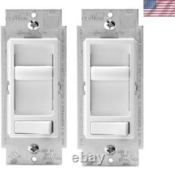 Interrupteur variateur universel SureSlide 150 W LED et 600 W incandescence, lot de 2