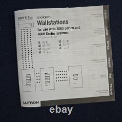 Interrupteurs et variateurs de lumière Lutron SG-4SN-WH-EGN EA 12v Classe 2 4 interrupteurs