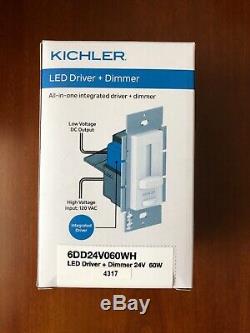 Kichler Interrupteur De Gradateur À Led Driver 24 Volts 60 Watt 6dd24v060wh 24v 60w Nouveau