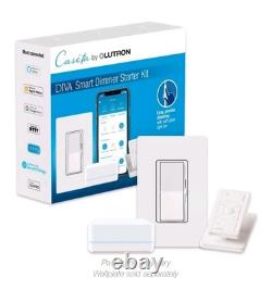 Kit de démarrage de variateur intelligent Lutron Diva pour l'éclairage intelligent Caséta. Nouveau