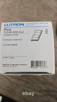 Kit de variateur d'éclairage intelligent sans fil Lutron Caseta PJ2-4B-GWH-EL Blanc