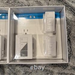 Kit de variateur de lampe sans fil Lutron Caseta avec pont intelligent et télécommandes P-BDG-PKG2P