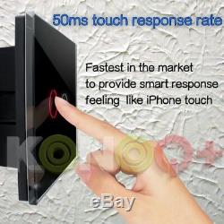 Konoq + Verre De Luxe À Écran Tactile Led Smart Switch Dimmer, Gris, 1 Poste / 1way