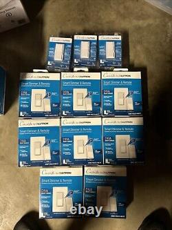 LOT DE 11 Variateurs intelligents Caseta Lutron DIVA DVRF-6L-WH-R (voir la description)