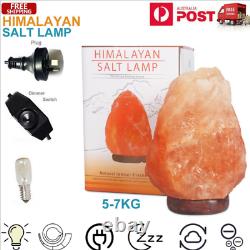 Lampe Naturelle Himalayenne En Sel Forme De Roche Cristal Lampe Mijoter Switch Night Light Au