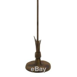 Lampe Traditionnelle Française Or Bronze Floor 4 Lumière En Verre Givré In-line Dimmer
