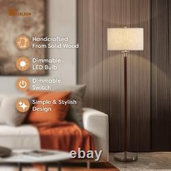 Lampe sur pied moderne avec variateur et ampoule LED, lampe mi-siècle avec ligne