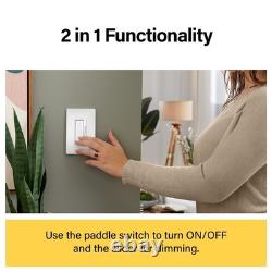 Legrand Pass & Seymour Radiant variateur LED interrupteur d’éclairage 3 voies, blanc, lot de 3