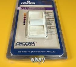 Leviton 605-6633-PA SureSlide Interrupteur Variateur Glissière 600W 12 Unité