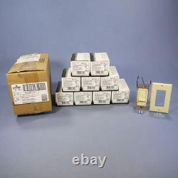 Leviton 6611-PI Variateur d’intensité coulissant Decora basse tension ivoire 600 VA, lot de 10