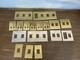 Lot (1) Plaques Murales Lutron Couleur Or/bronze Argent&eacute;e Variateur