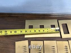 Lot (1) Plaques murales Lutron couleur or/bronze argentée variateur