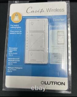 Lot De 5 Lutron Pd-6wcl-wh-r Caseta Sans Fil Smart Lighting Dimmer Switch Nouveau