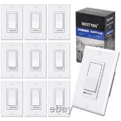 Lot de 10 variateurs d’éclairage, interrupteurs variateurs unipolaires ou à 3 voies